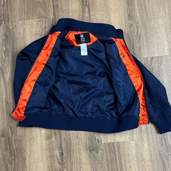 Reebok NFL Denver Broncos Satin Embroidered Football Jacket Sz M 10-12 - Picture 9 of 9